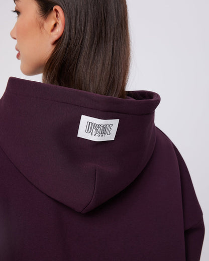 Off Duty Hoodie | Merlot