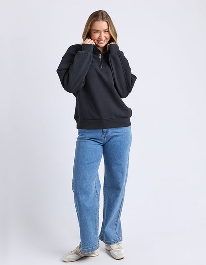 College Zip Crew | Black