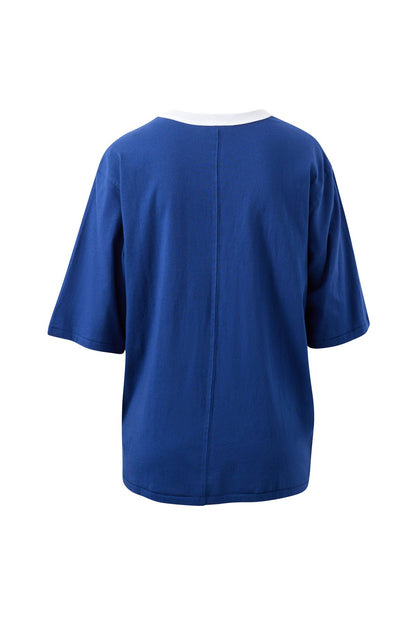 Luna Relaxed Tee | Russian Blue