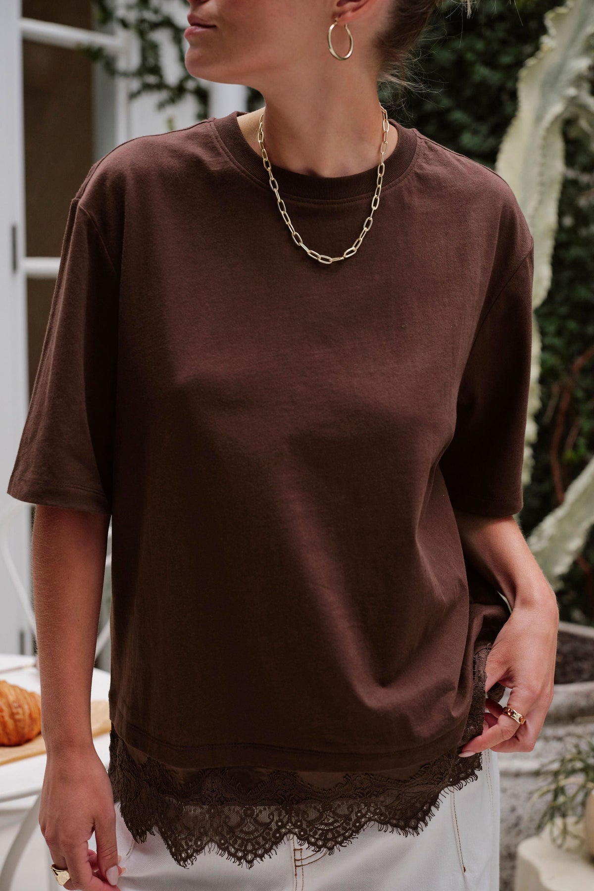 Lacey Tee | Chocolate