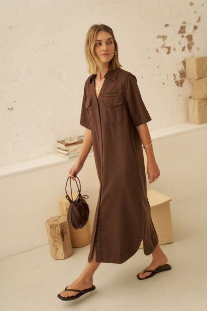 Sloane Short Sleeve Midi Dress
