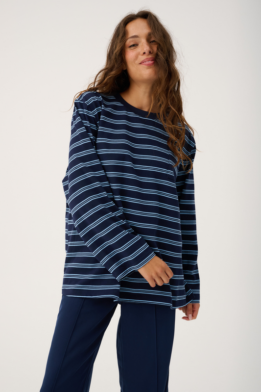 Harley Long Sleeve | Navy Stripe