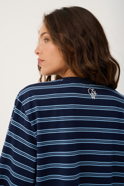 Harley Long Sleeve | Navy Stripe
