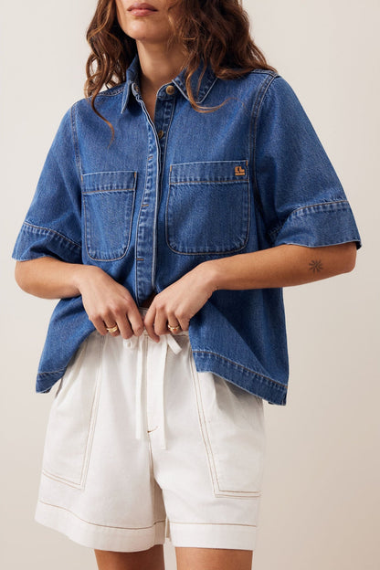 Darcy Relaxed Everyday Short | Ecru