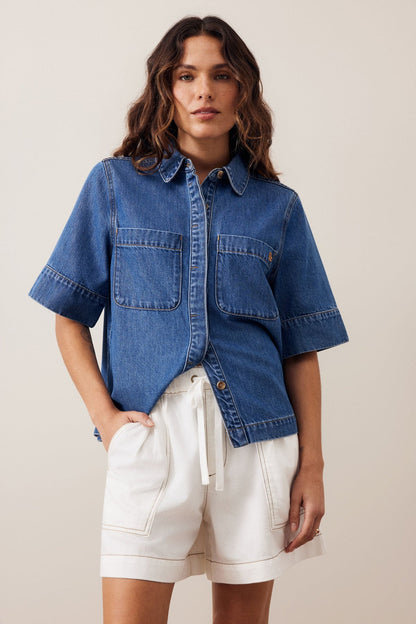 Darcy Relaxed Everyday Short | Ecru