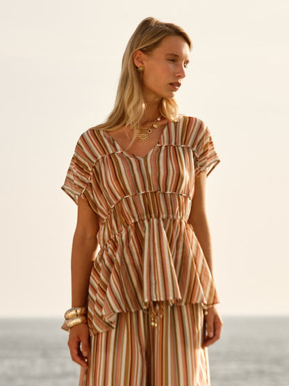 Ophelia Top | Sandbar Stripe