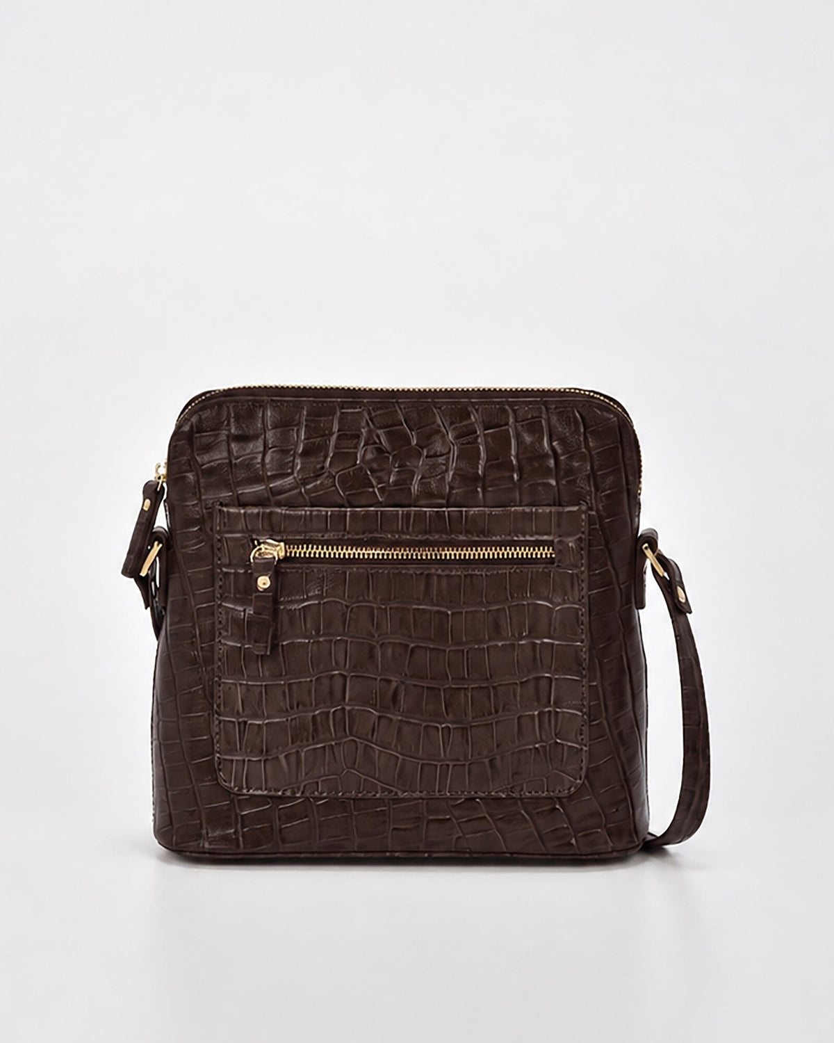 Kingsley Croc Leather Handbag