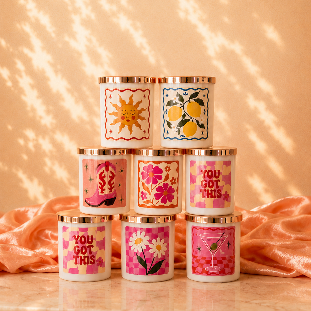 The Dopamine Decor Collection Candles