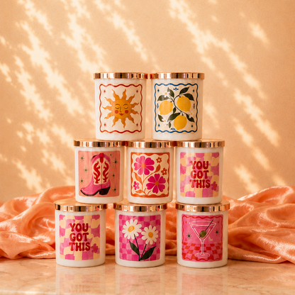 The Dopamine Decor Collection Candles