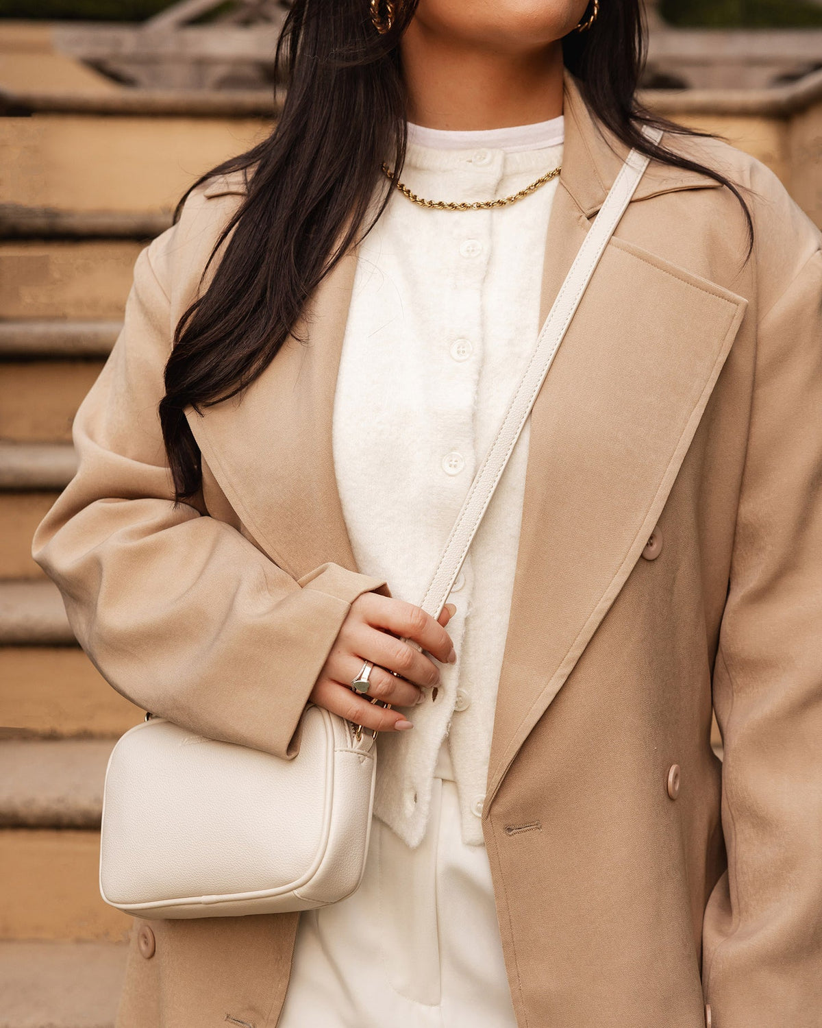 Bianca Crossbody Bag | Vanilla
