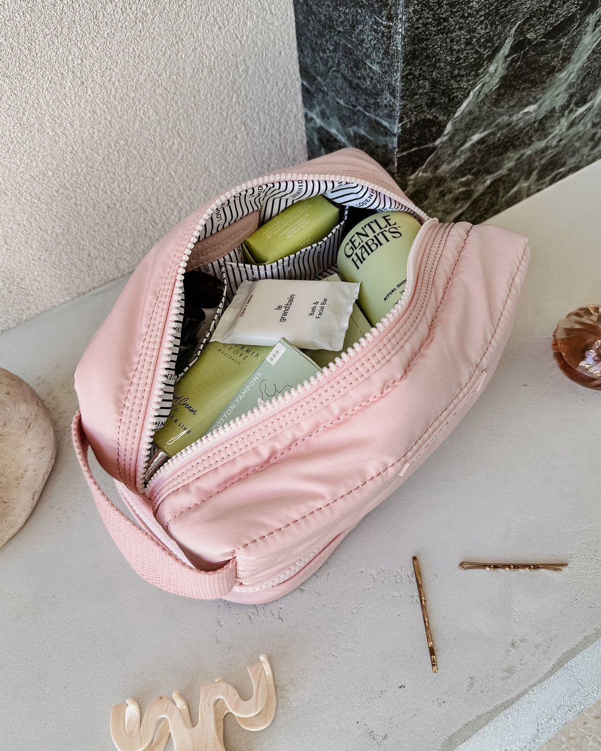 Mila Cosmetic Case | Baby Pink