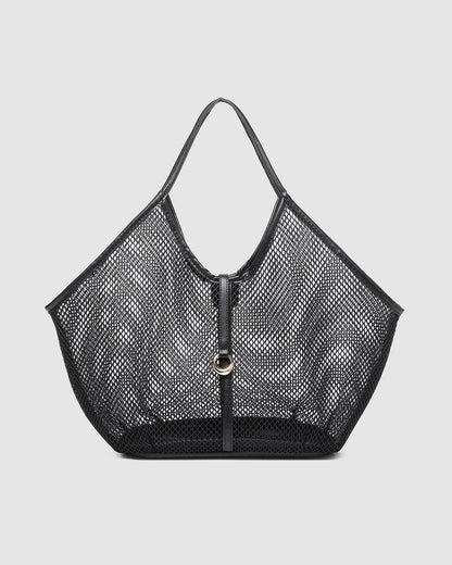 Calypso Mesh Tote Bag | Black
