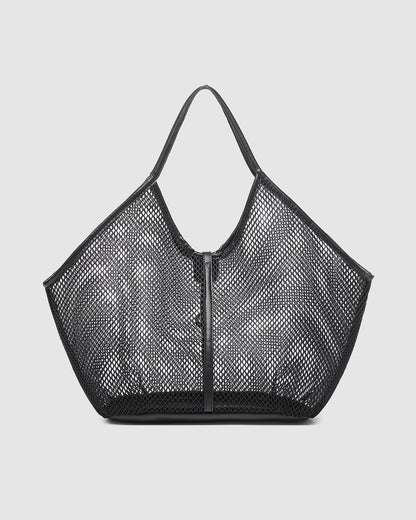 Calypso Mesh Tote Bag | Black