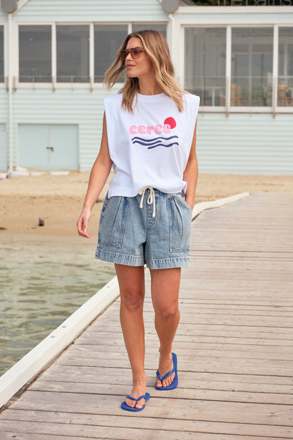 Darcy Relaxed Everyday Short | Vintage Blue