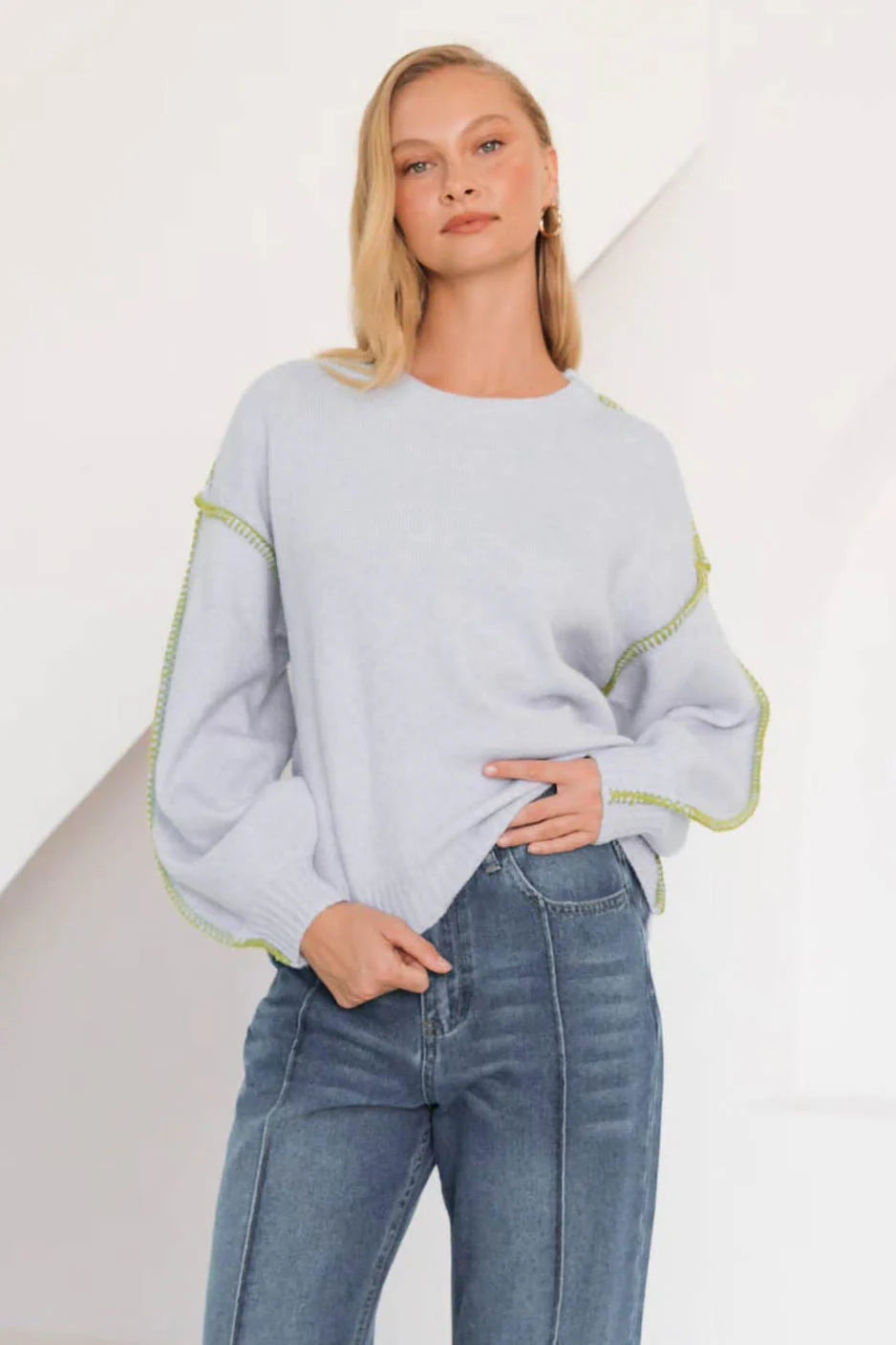 Sharon Knit | Blue/Green