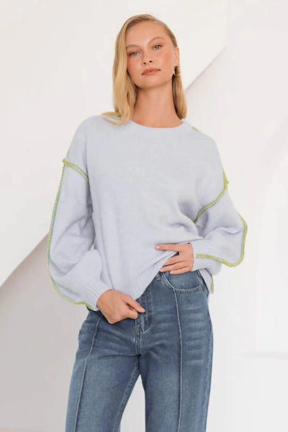 Sharon Knit | Blue/Green