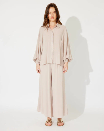 Milos Beach Blouse | Pebble