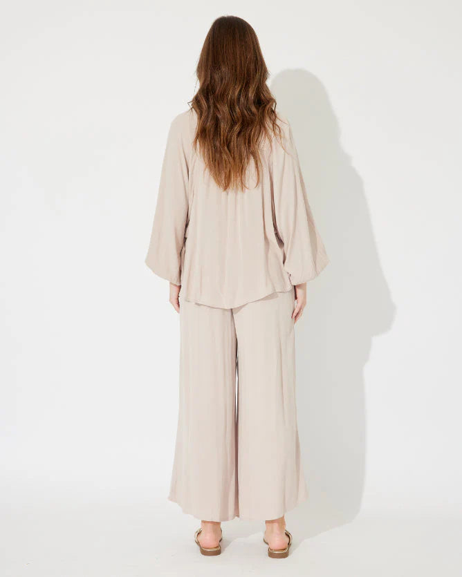 Milos Beach Blouse | Pebble