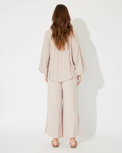 Milos Beach Blouse | Pebble