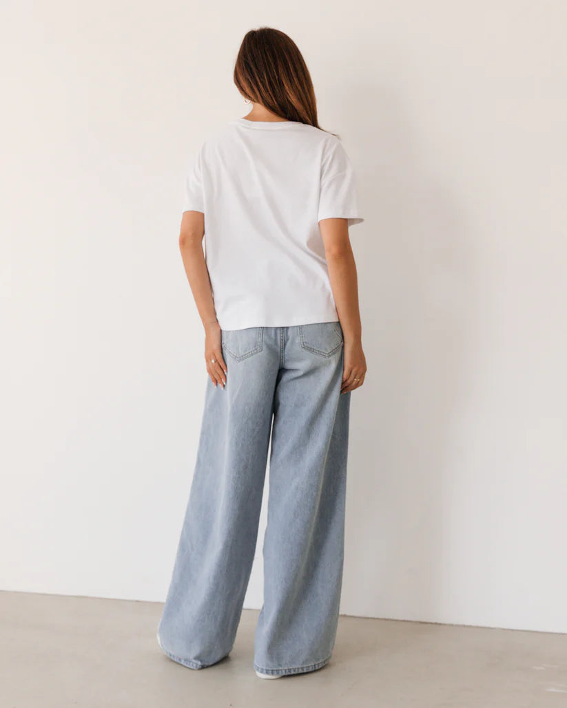 Tie Waist Denim Pant