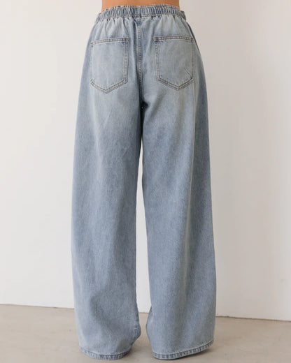 Tie Waist Denim Pant