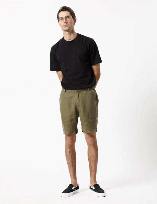 Tanner 3.0 Linen Shorts | Fatigue
