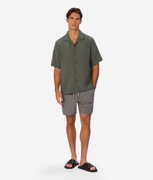 The Savanna Swim Short | Navy/Multi