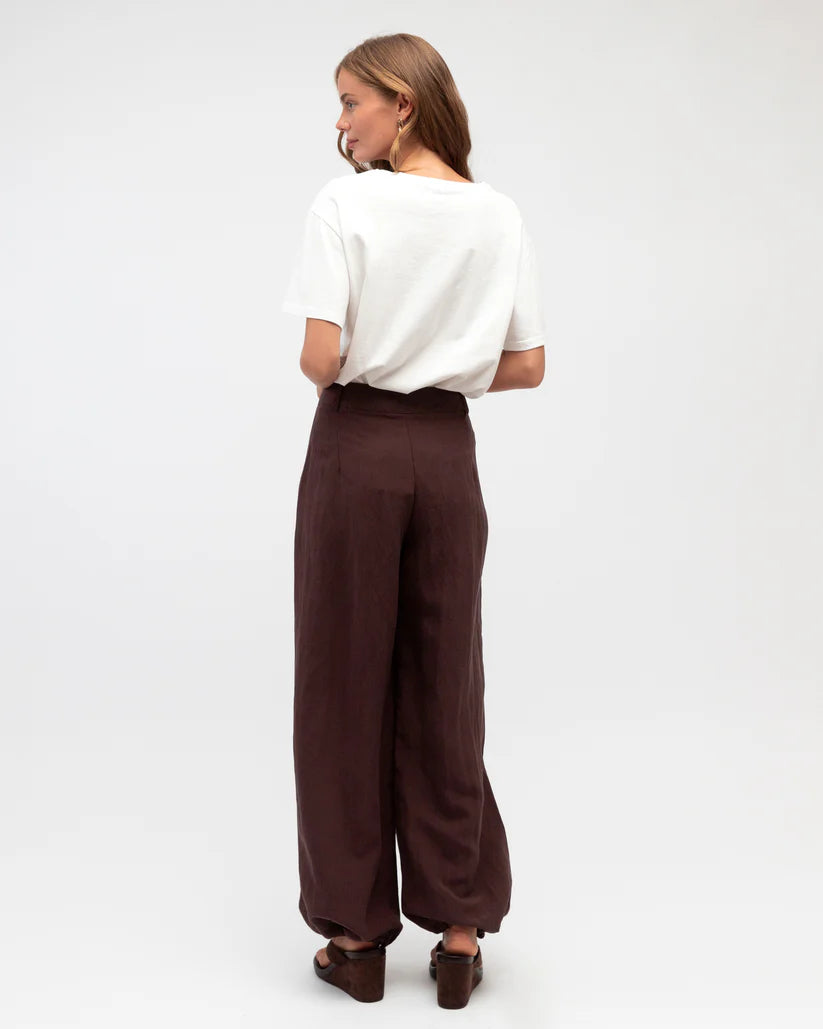 Acia Ballon Pant | Chocolate