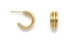 Larme Tri Hoop Earrings