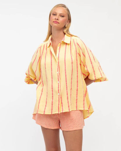 Stripe Shirt & Short Set