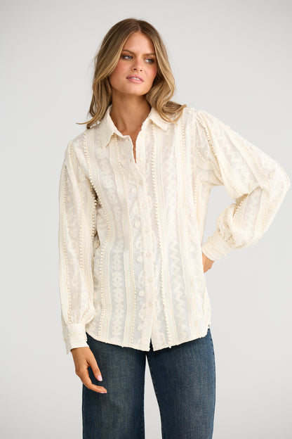 Flower Child Shirt | Ivory