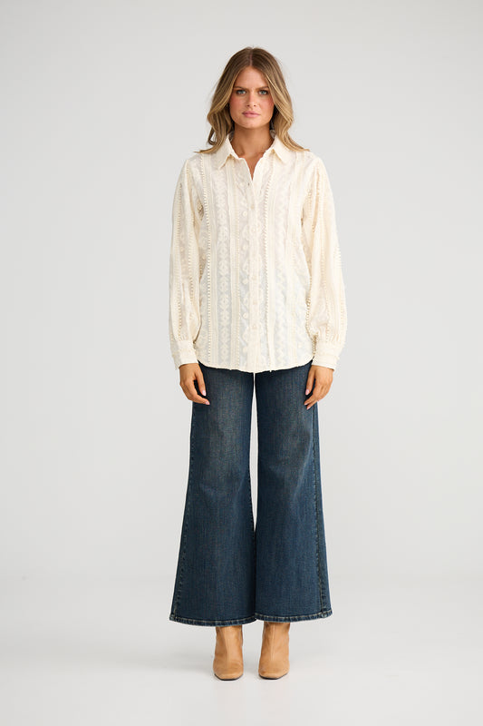 Flower Child Shirt | Ivory