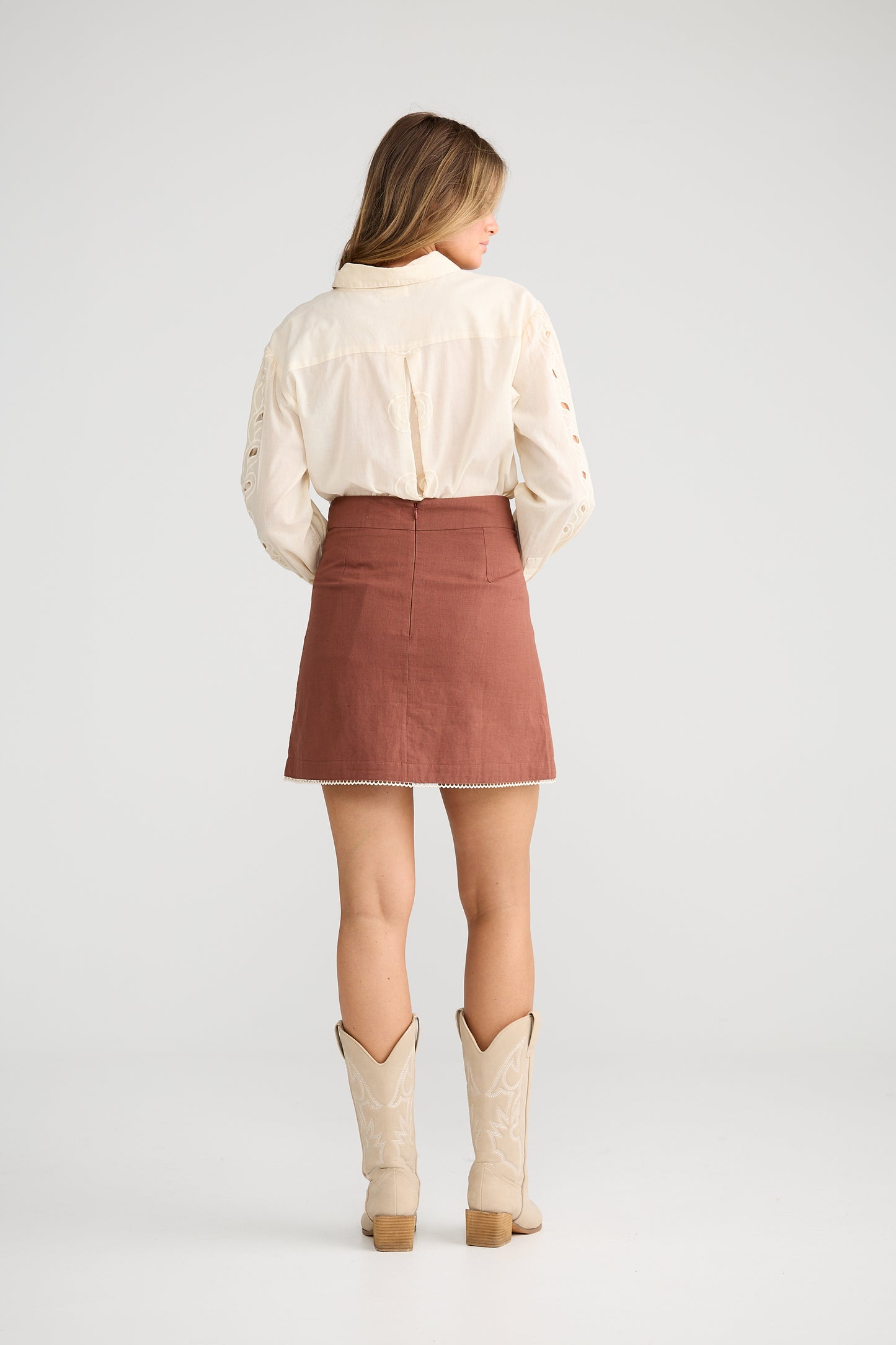 Pascal Mini Skirt | Chocolate
