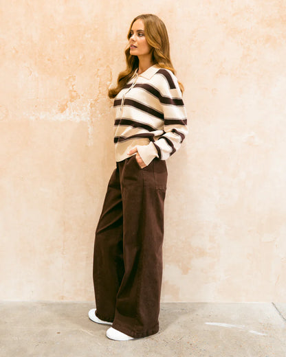 Latte Lines Knit