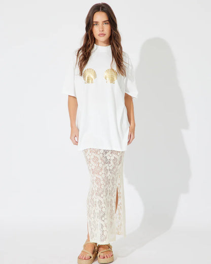 Chloe Lace Skirt | Blush Pink