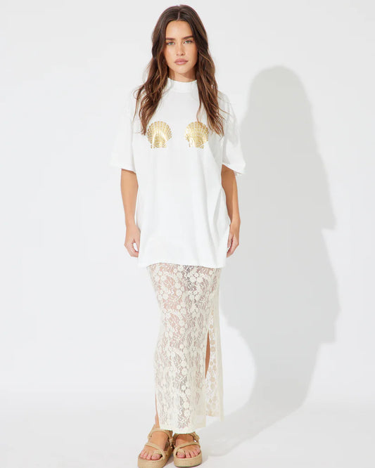 Chloe Lace Skirt | Blush Pink