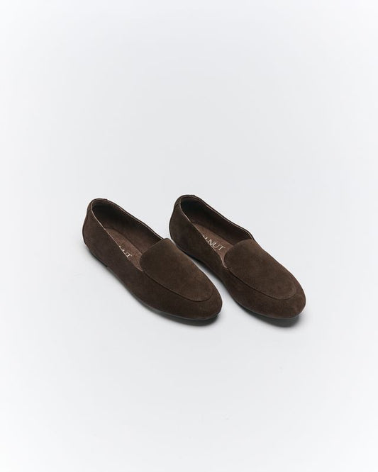 Drew Leather Loafer | Bitter Choc Suede