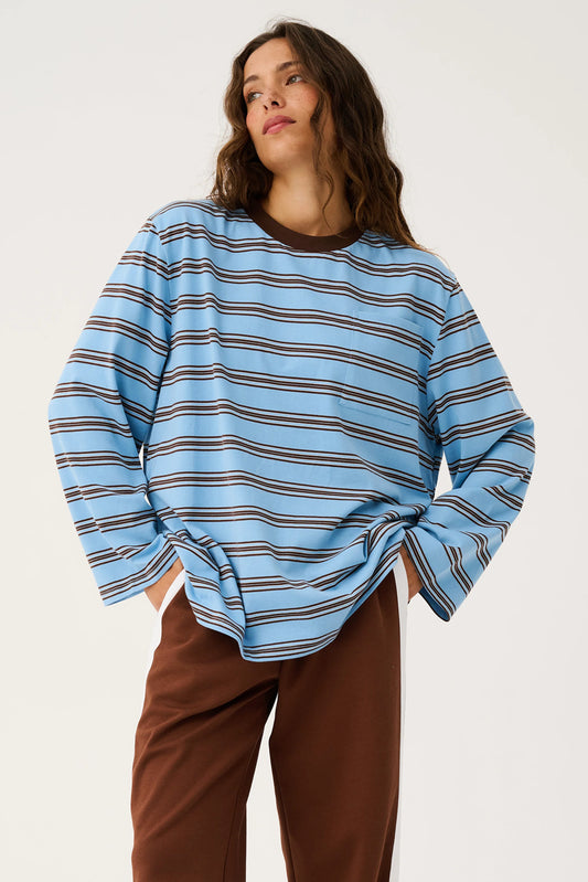 Harley Long Sleeve | Truffle/Ice Stripe