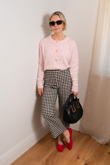 Pink Brushed Cardigan